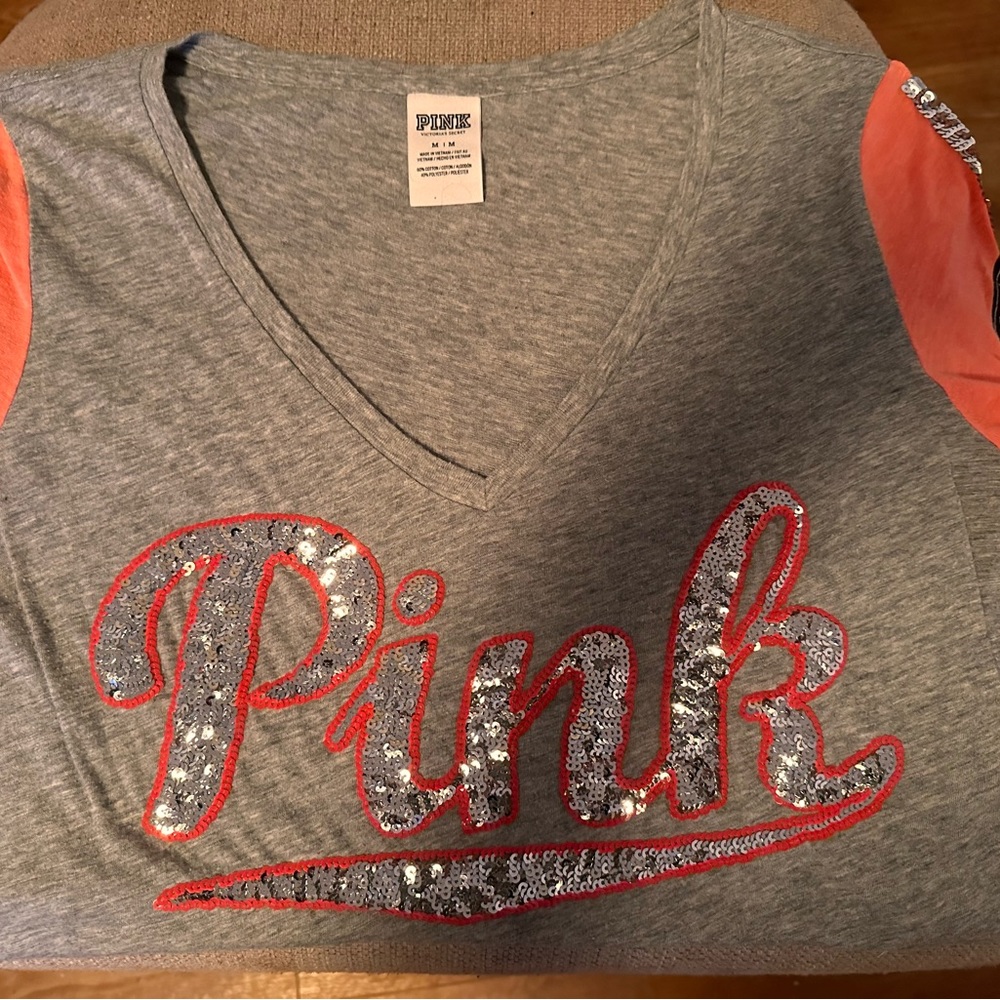 PINK sequin tshirt